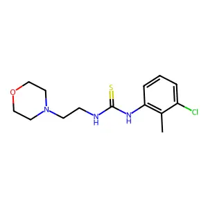 1-(3-Chloro-2-methylphenyl)-3-(2-morpholin-4-ylethyl)thiourea structure