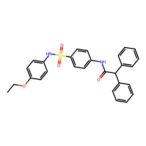 N-[4-[(4-ethoxyphenyl)sulfamoyl]phenyl]-2,2-diphenylacetamide structure