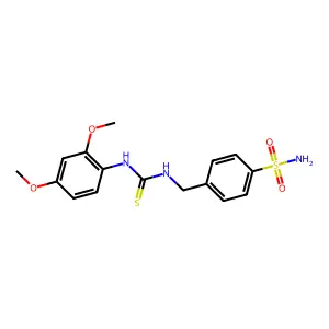 4-({[(2,4-Dimethoxyphenyl)carbamothioyl]amino}methyl)benzenesulfonamide structure