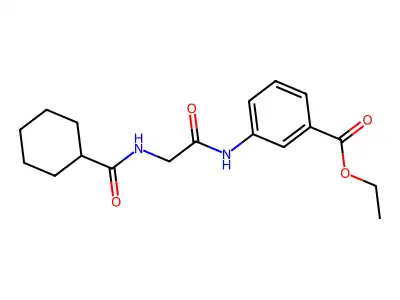 Ethyl 3-(2-(cyclohexanecarboxamido)acetamido)benzoate structure