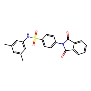 N-(3,5-dimethylphenyl)-4-(1,3-dioxo-1,3-dihydro-2H-isoindol-2-yl)benzenesulfonamide structure