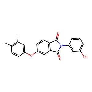 5-(3,4-Dimethylphenoxy)-2-(3-hydroxyphenyl)isoindole-1,3-dione structure