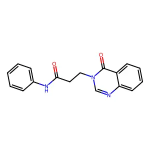 3-(4-oxoquinazolin-3-yl)-N-phenylpropanamide structure