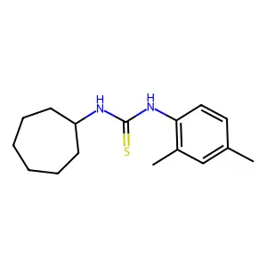1-Cycloheptyl-3-(2,4-dimethylphenyl)thiourea structure