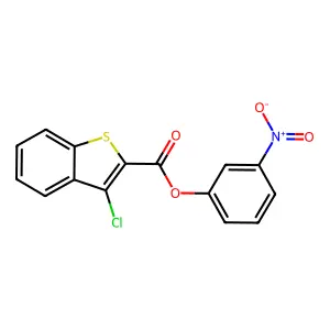 3-Nitrophenyl 3-chloro-1-benzothiophene-2-carboxylate structure