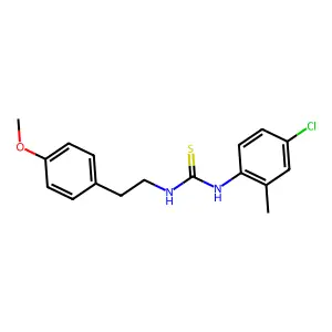 1-(4-Chloro-2-methylphenyl)-3-[2-(4-methoxyphenyl)ethyl]thiourea structure