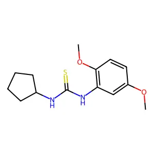 1-Cyclopentyl-3-(2,5-dimethoxyphenyl)thiourea structure