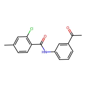 N-(3-acetylphenyl)-2-chloro-4-methylbenzamide structure