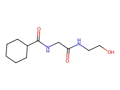 2-(cyclohexylformamido)-N-(2-hydroxyethyl)acetamide structure