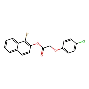 1-Bromo-2-naphthyl (4-chlorophenoxy)acetate structure