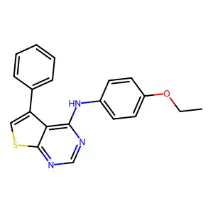 N-(4-ethoxyphenyl)-5-phenylthieno[2,3-d]pyrimidin-4-amine structure