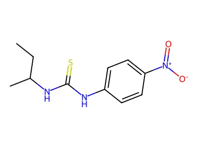 1-Butan-2-yl-3-(4-nitrophenyl)thiourea structure
