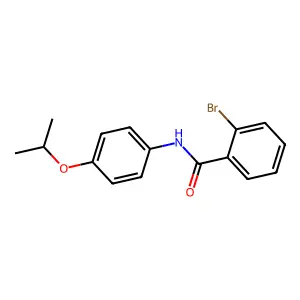 2-bromo-N-(4-propan-2-yloxyphenyl)benzamide structure
