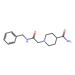 1-(2-(Benzylamino)-2-oxoethyl)piperidine-4-carboxamide structure