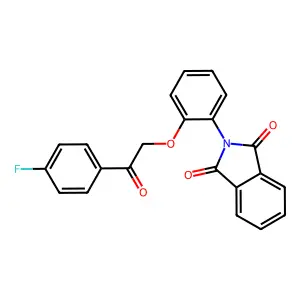 2-[2-[2-(4-Fluorophenyl)-2-oxoethoxy]phenyl]isoindole-1,3-dione structure