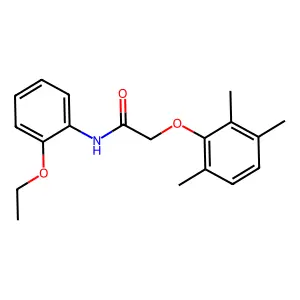 N-(2-ethoxyphenyl)-2-(2,3,6-trimethylphenoxy)acetamide structure