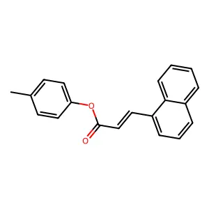 4-methylphenyl (2E)-3-naphthylprop-2-enoate structure
