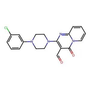 2-[4-(3-chlorophenyl)piperazin-1-yl]-4-oxo-4H-pyrido[1,2-a]pyrimidine-3-carbaldehyde structure