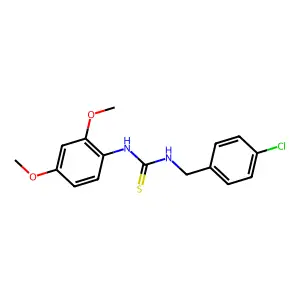 1-(4-Chlorobenzyl)-3-(2,4-dimethoxyphenyl)thiourea structure