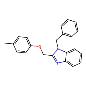 1-Benzyl-2-[(4-methylphenoxy)methyl]benzimidazole structure