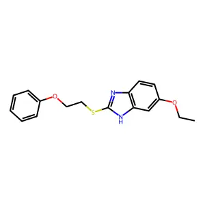 5-ethoxy-2-((2-phenoxyethyl)thio)-1H-benzo[d]imidazole structure