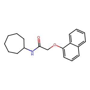 N-cycloheptyl-2-naphthalen-1-yloxyacetamide structure