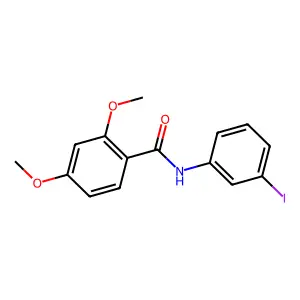 N-(3-iodophenyl)-2,4-dimethoxybenzamide structure