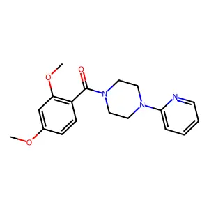 (2,4-Dimethoxyphenyl)-(4-pyridin-2-ylpiperazin-1-yl)methanone structure