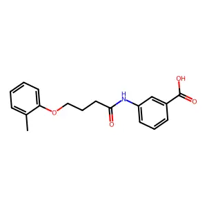 3-[4-(2-methylphenoxy)butanoylamino]benzoic Acid structure
