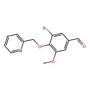 3-Bromo-5-methoxy-4-(pyridin-2-ylmethoxy)benzaldehyde structure