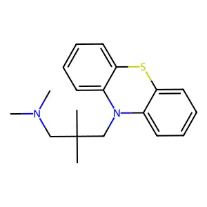 Phenothiazine, 10-(2,2-dimethyl-3-dimethylaminopropyl)- structure