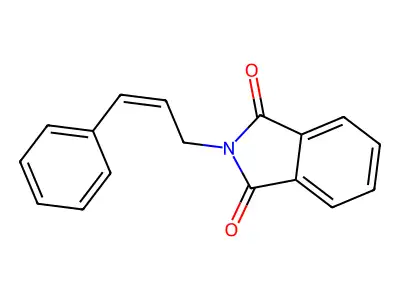 2-[(Z)-3-phenylprop-2-enyl]isoindole-1,3-dione structure