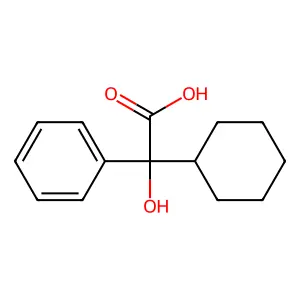 (+-)-Cyclohexylphenylglycolic acid structure