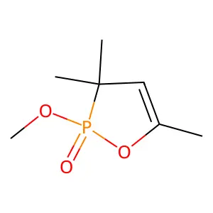 1,2-Oxaphosphol-4-ene, 2-methoxy-3,3,5-trimethyl-, 2-oxide structure