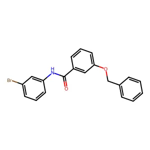 N-(3-bromophenyl)-3-phenylmethoxybenzamide structure