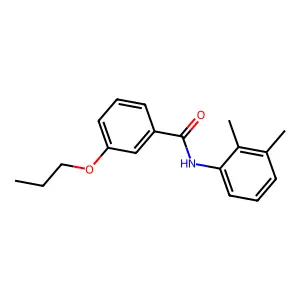 N-(2,3-dimethylphenyl)-3-propoxybenzamide structure