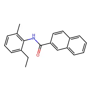 N-(2-ethyl-6-methylphenyl)naphthalene-2-carboxamide structure