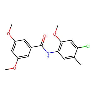 N-(4-chloro-2-methoxy-5-methylphenyl)-3,5-dimethoxybenzamide structure