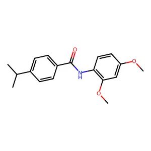 N-(2,4-dimethoxyphenyl)-4-propan-2-ylbenzamide structure