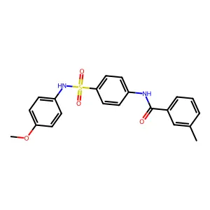 N-[4-[(4-methoxyphenyl)sulfamoyl]phenyl]-3-methylbenzamide structure