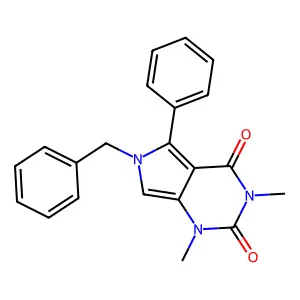 6-Benzyl-1,3-dimethyl-5-phenyl-1,6-dihydro-pyrrolo[3,4-d]pyrimidine-2,4-dione structure