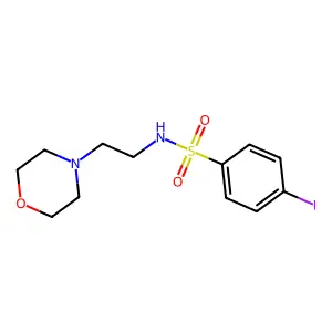 4-Iodo-N-(2-morpholin-4-yl-ethyl)-benzenesulfonamide structure
