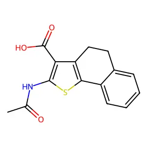 2-(Acetylamino)-4,5-dihydronaphtho[1,2-b]thiophene-3-carboxylic acid structure