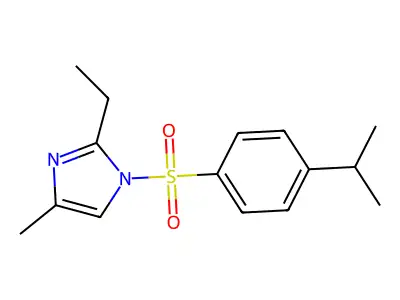 2-ethyl-1-[(4-isopropylphenyl)sulfonyl]-4-methyl-1H-imidazole structure