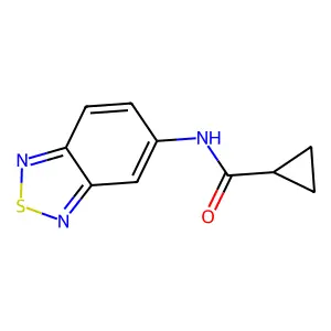 N-(2,1,3-benzothiadiazol-5-yl)cyclopropanecarboxamide structure