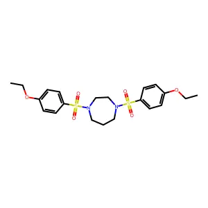 1,4-Bis[(4-ethoxyphenyl)sulfonyl]-1,4-diazepane structure