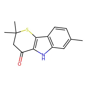 2,2,7-Trimethyl-3,5-dihydrothiopyrano[3,2-b]indol-4-one structure