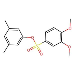 3,5-Dimethylphenyl 3,4-dimethoxybenzenesulfonate structure