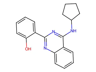 2-(4-(Cyclopentylamino)quinazolin-2-yl)phenol structure