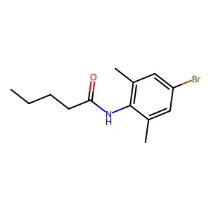 N-(4-bromo-2,6-dimethylphenyl)pentanamide structure